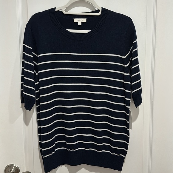 ✨ Matty M Striped Knit Sweater | Size M | NWT - Picture 3 of 6